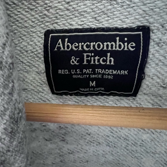 Abercrombie & Fitch Heather Gray Hoodie - Picture 2 of 6